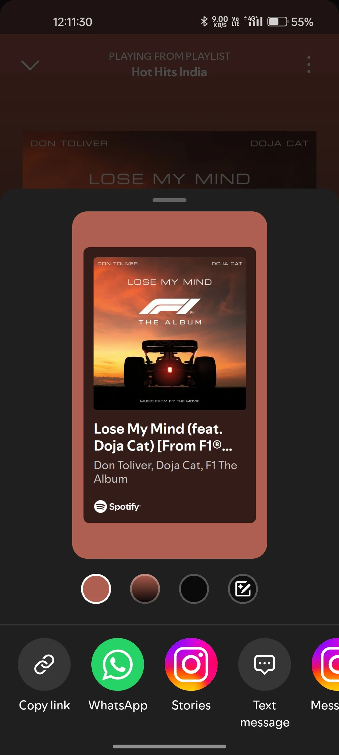Copy Spotify Link